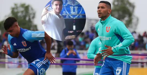 Universidad de Chile entrenando.