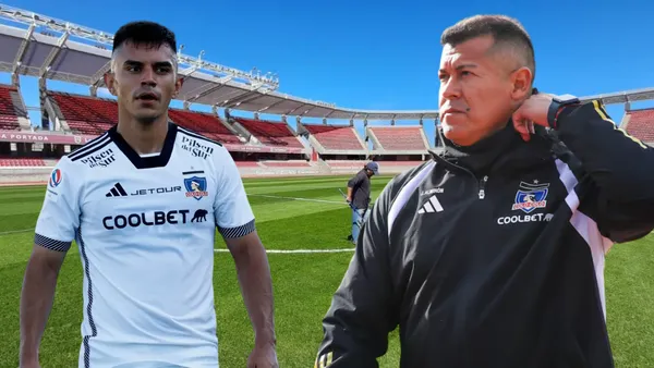 Vicente Pizarro y Jorge Almirón (Foto tomada de: La Serena/TNT/Colo-Colo)