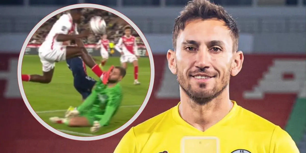 Donnarumma recibió una terrible patada y todos nos acordamos de la Araña Olivares