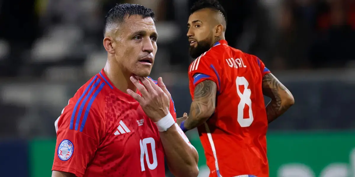 Alexis Sánchez y Arturo Vidal (Foto tomada de: La Roja/La Tercera)