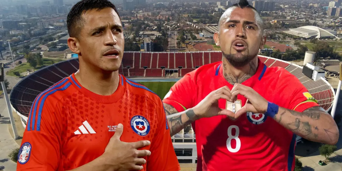 Alexis Sánchez y Arturo Vidal (Foto tomada de: Ministerio de Bienes/La Roja/BBC)