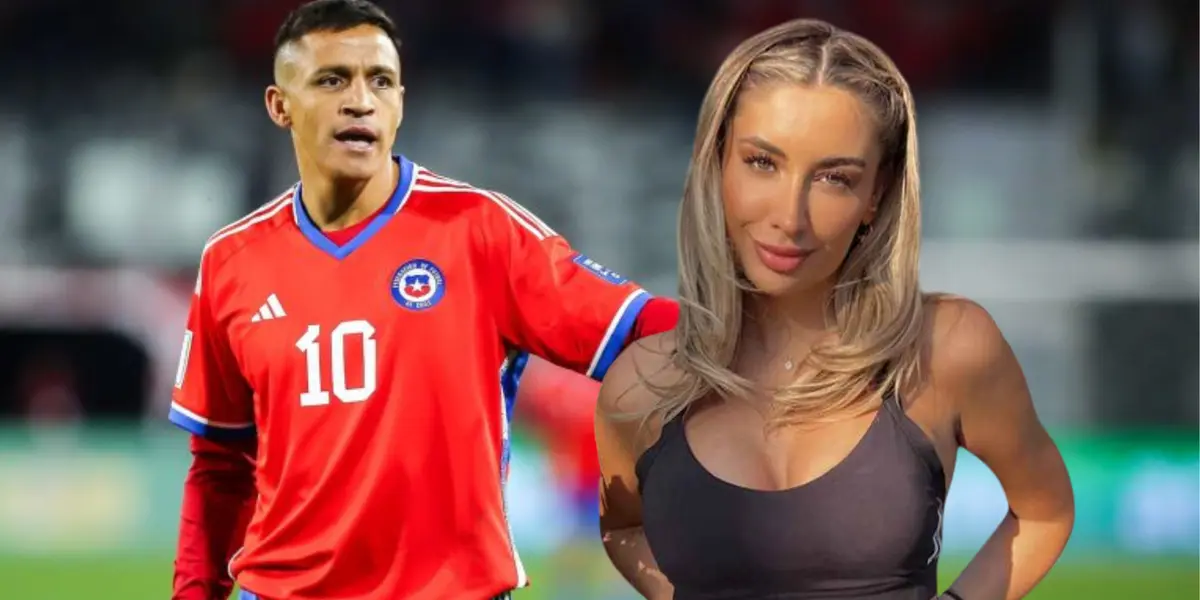 Alexis Sánchez y Camila Andrade (Foto tomada de: Dinamo/FMDOS)
