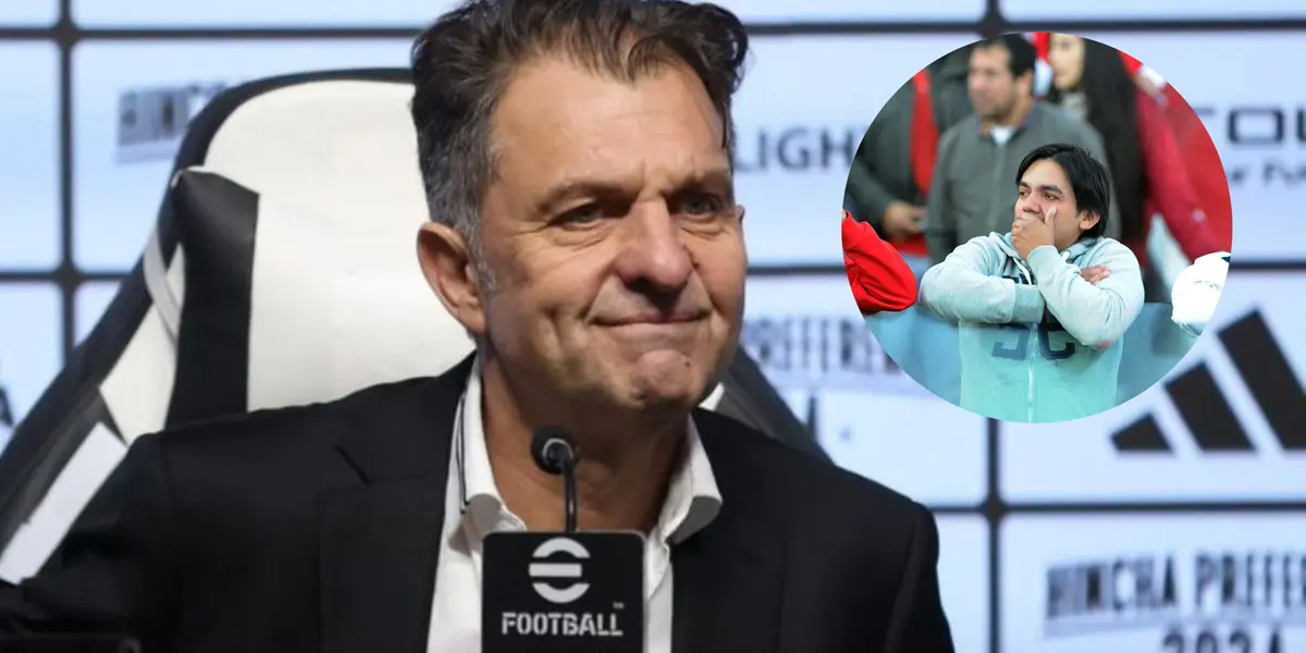 Aníbal Mosa e hinchas de Colo-Colo (Foto tomada de: Colo-Colo/Post)