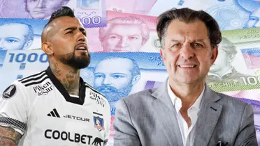 Aníbal Mosa y Arturo Vidal (Foto tomada de: Remitly/Colo-Colo)