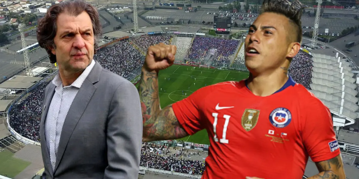 Aníbal Mosa y Eduardo Vargas (Foto tomada de: Colo Colo/Conmebol)