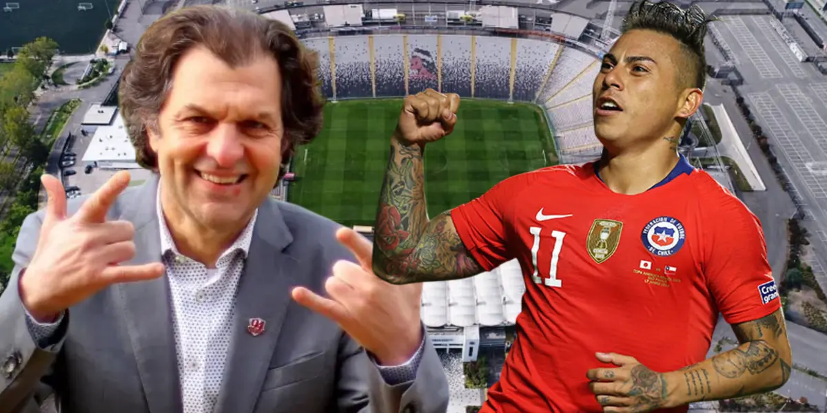 Aníbal Mosa y Eduardo Vargas (Foto tomada de: Colo Colo/RedGol/Conmebol)