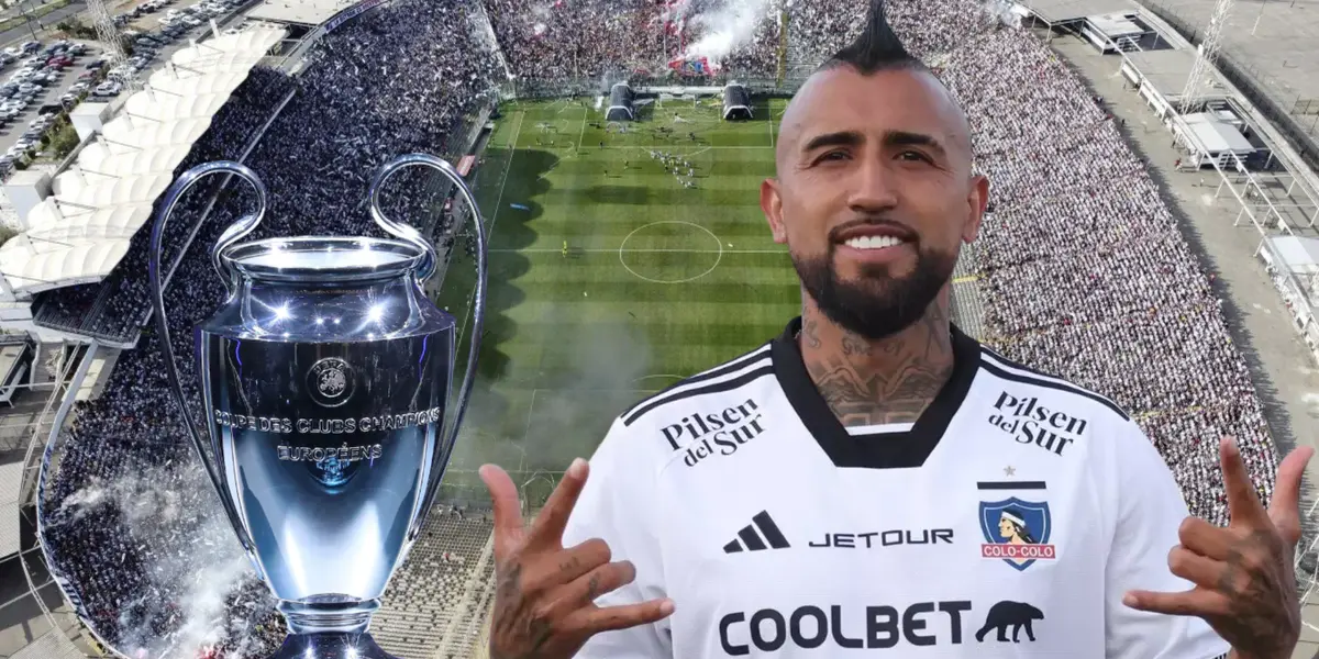 Arturo Vidal (Foto tomada de: Colo Colo/Antena 2/UEFA)