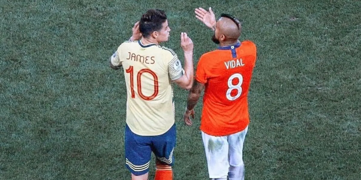 Arturo Vidal ha hecho buena amistad con James Rodríguez.