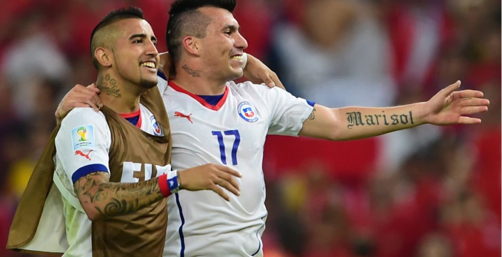 Arturo Vidal y Gary Medel en la selección chilena.