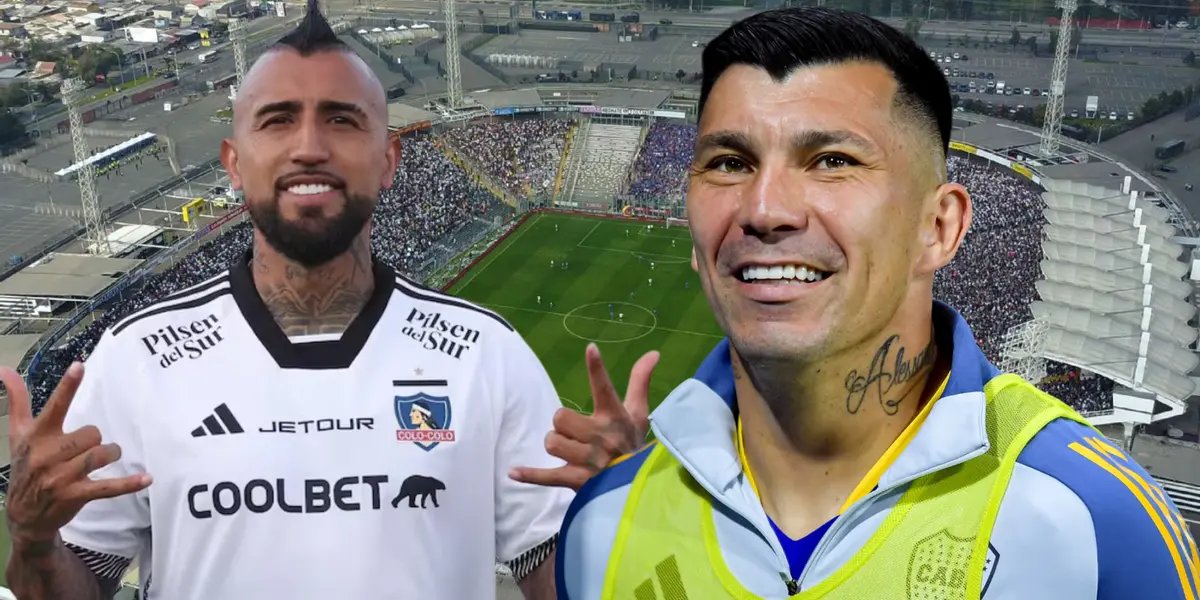Arturo Vidal y Gary Medel (Foto tomada de: Colo Colo/Boca Juniors/ADN)
