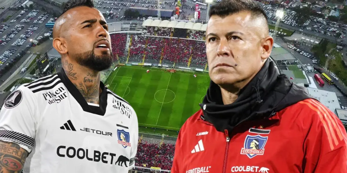 Arturo Vidal y Jorge Almirón (Foto tomada de: Top/Central/Chile)