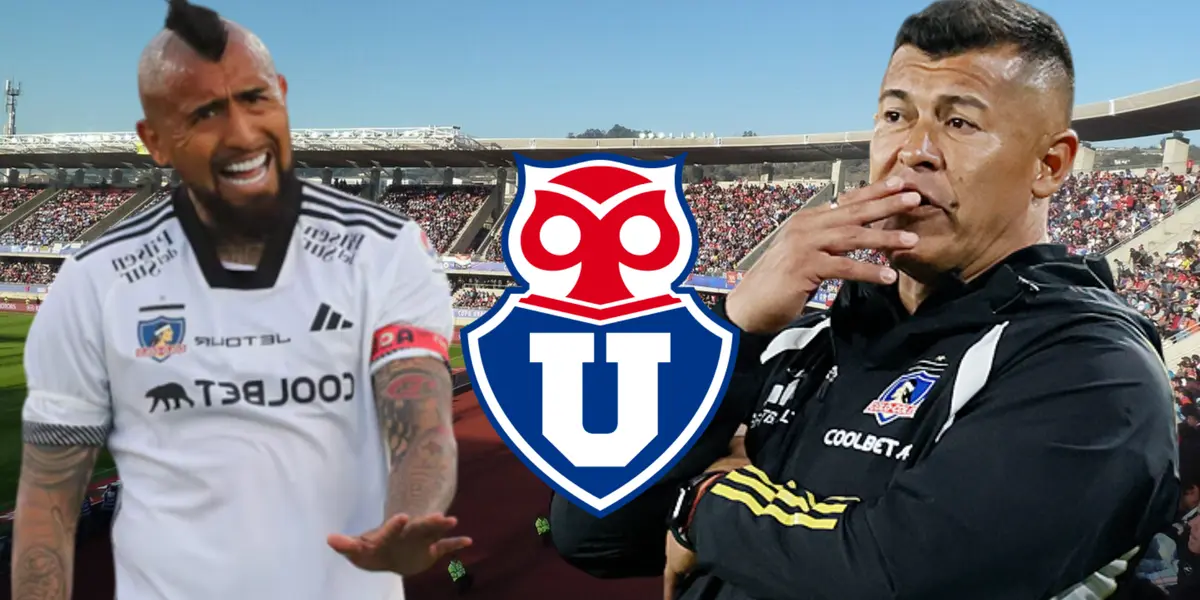 Arturo Vidal y Jorge Almirón (Foto tomada de: Wikipedia/Colo Colo)