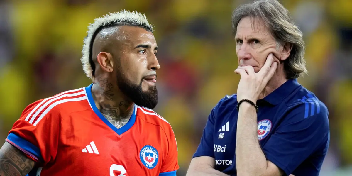 Arturo Vidal y Ricardo Gareca (Foto tomada de: La Roja)