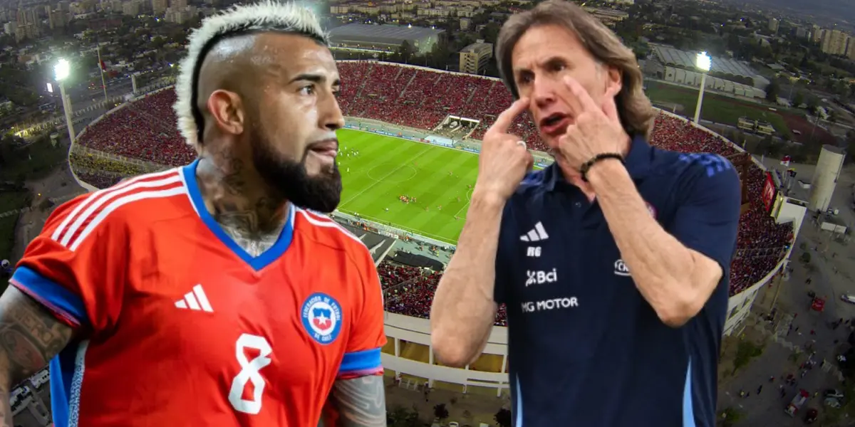 Arturo Vidal y Ricardo Gareca (Foto tomada de: Mercado/La Roja/País)