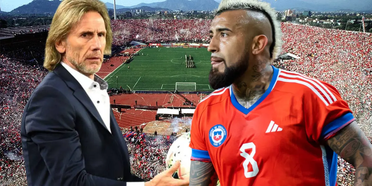 Arturo Vidal y Ricardo Gareca (Foto tomada de: Wikipedia/El País/La Roja)