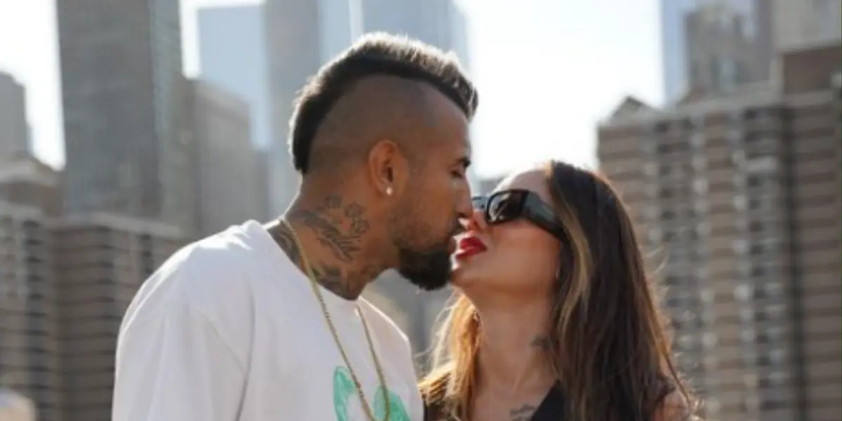 Arturo Vidal y Sonia Isaza. Foto: redes de Arturo Vidal.