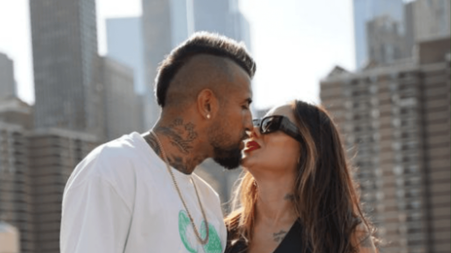 Arturo Vidal y Sonia Isaza. Foto: redes de Arturo Vidal.