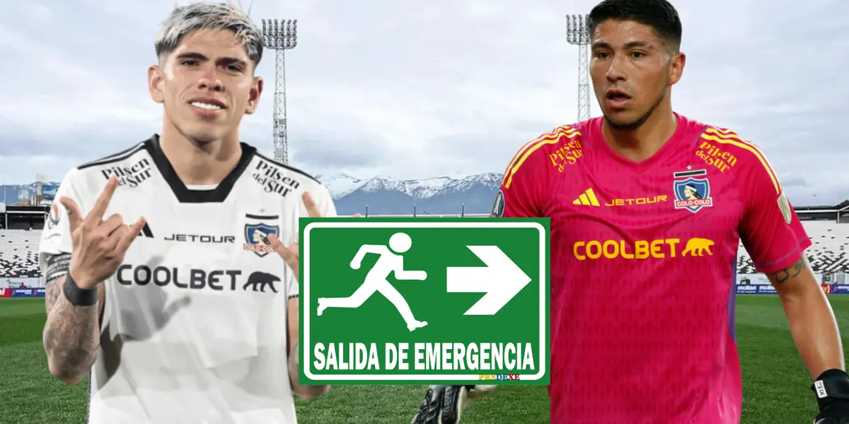 Brayan Cortés y Carlos Palacios (Foto tomada de: Colo Colo/Extintor)