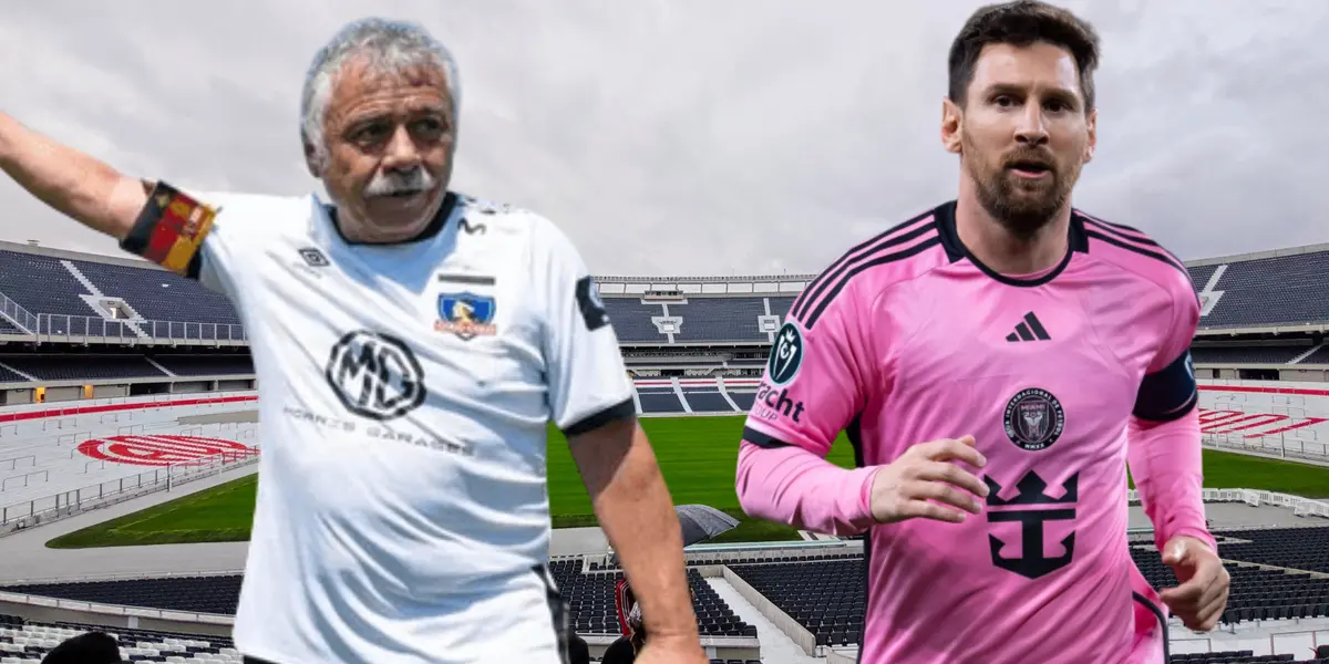 Carlos Caszely y Lionel Messi (Foto tomada de: Wikipedia/Transfermarkt/Colo Colo)