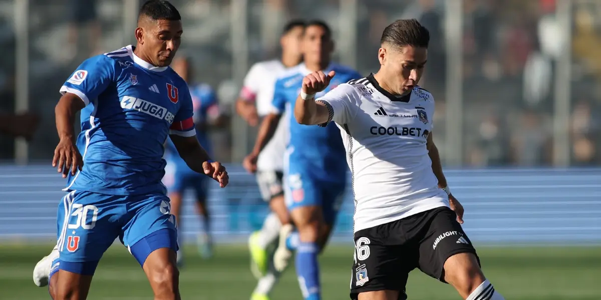 Carlos Palacios y Óscar Opazo en el último Superclásico.
