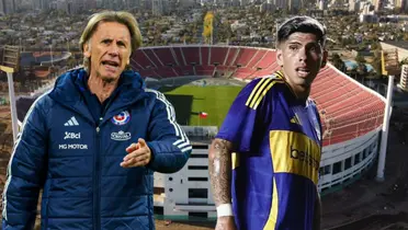 Carlos Palacios y Ricardo Gareca (Foto tomada de: La Cuarta/Andina/Boca Juniors)