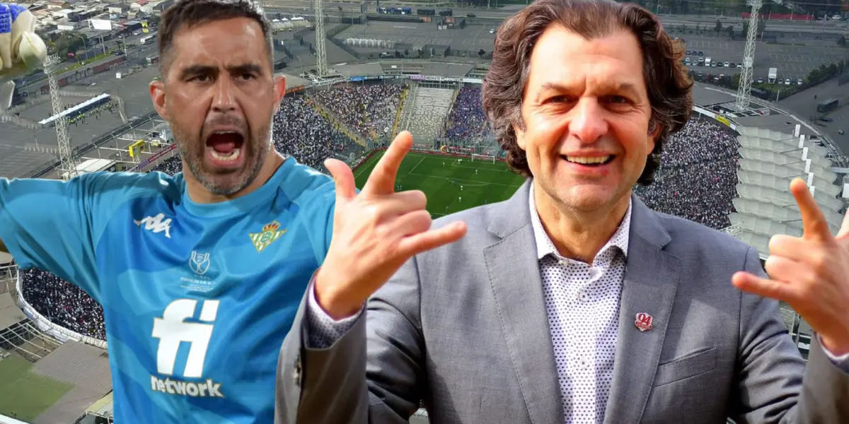 Claudio Bravo y Aníbal Mosa (Foto tomada de: Colo Colo/Conmebol/Sabes)