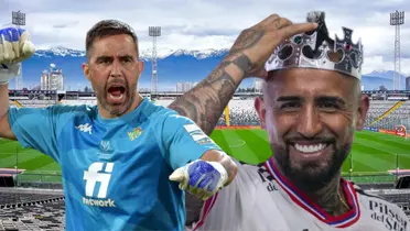 Claudio Bravo y Arturo Vidal (Foto tomada de: Colo Colo/Conembol)