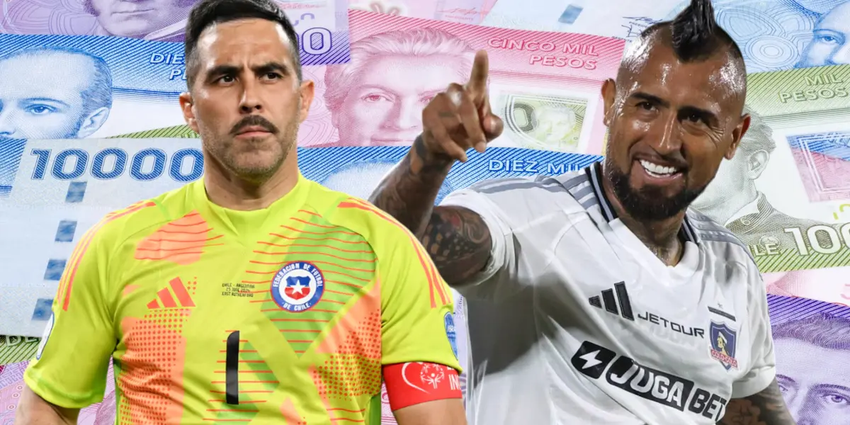 Claudio Bravo y Arturo Vidal (Foto tomada de: Remitly/Colo Colo/El País)