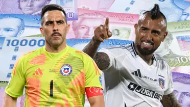 Claudio Bravo y Arturo Vidal (Foto tomada de: Remitly/Colo Colo/El País)