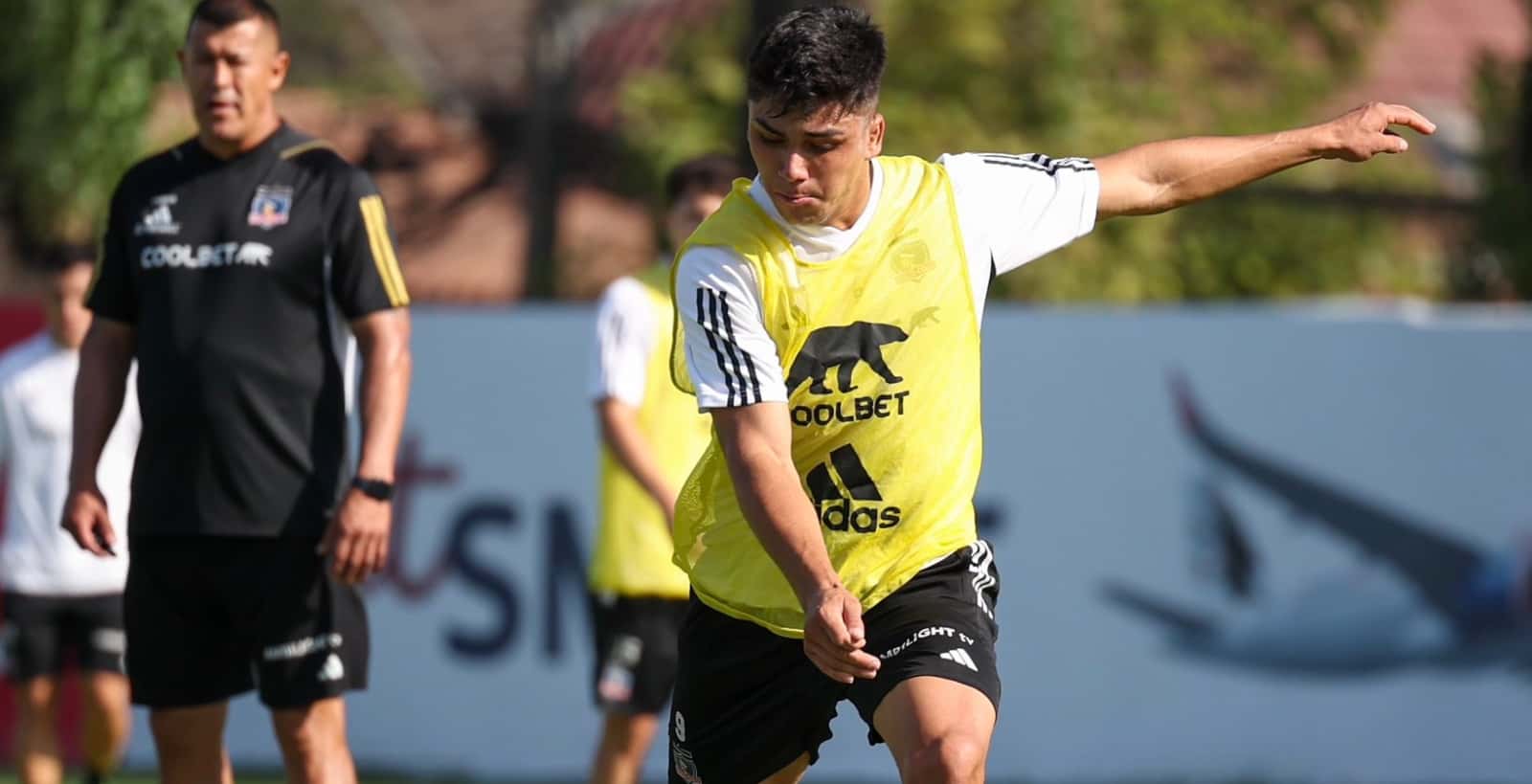 Damián Pizarro entrenando en Colo Colo.