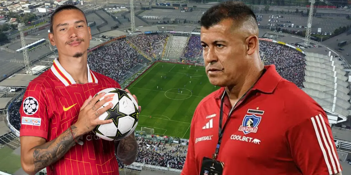 Darwin Núñez y Jorge Almirón (Foto tomada de: Colo Colo/UEFA)