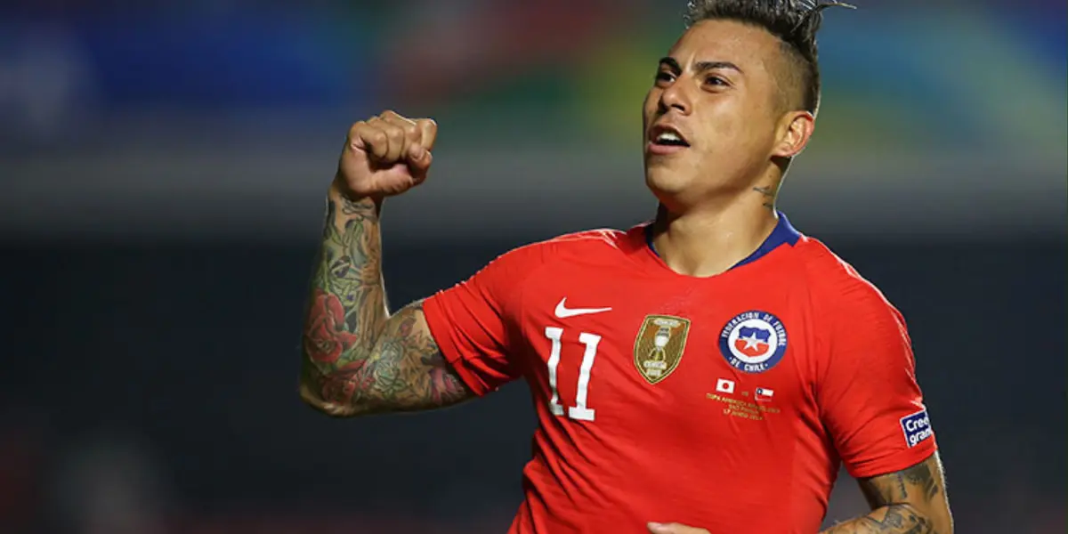 Eduardo Vargas. Foto: redes de Conmebol.