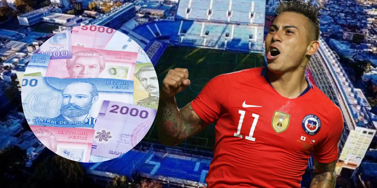Eduardo Vargas (Foto tomada de: Hoy/Transfermarkt/Remitly)