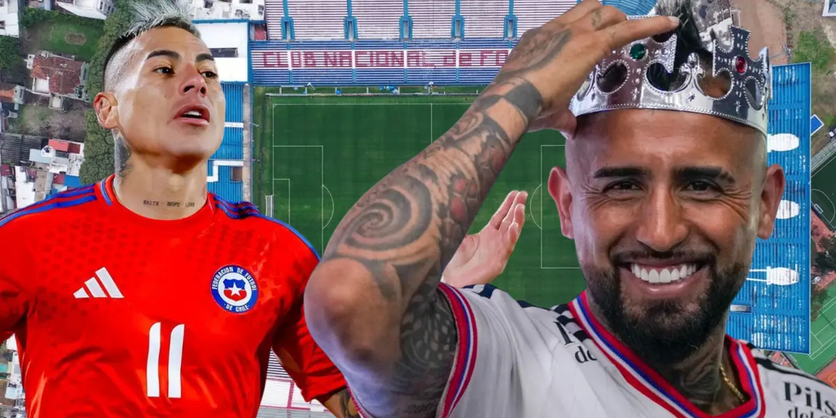 Eduardo Vargas y Arturo Vidal (Foto tomada de: Litoral/Central/Los Angeles)