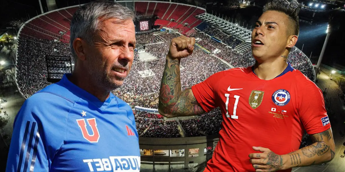 Eduardo Vargas y Gustavo Álvarez (Foto tomada de: Los40/CONMEBOL/U de Chile)