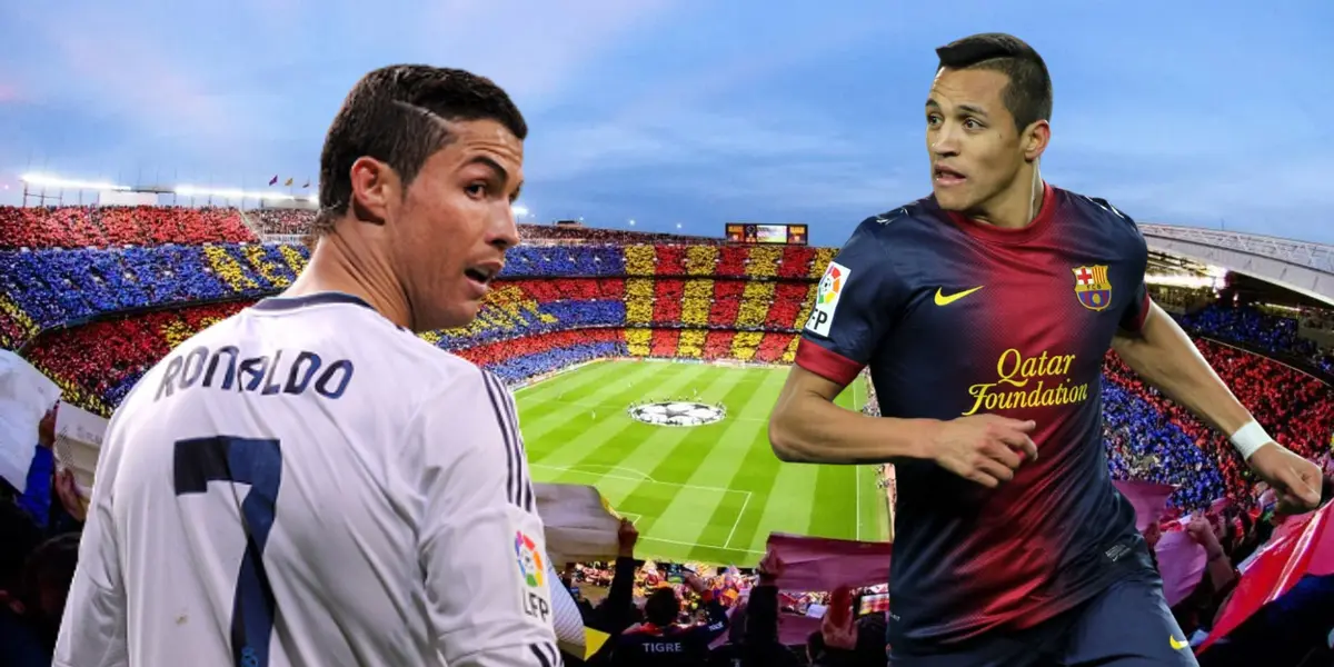 El chileno fue el primero en vestir la camiseta del club blaugrana.