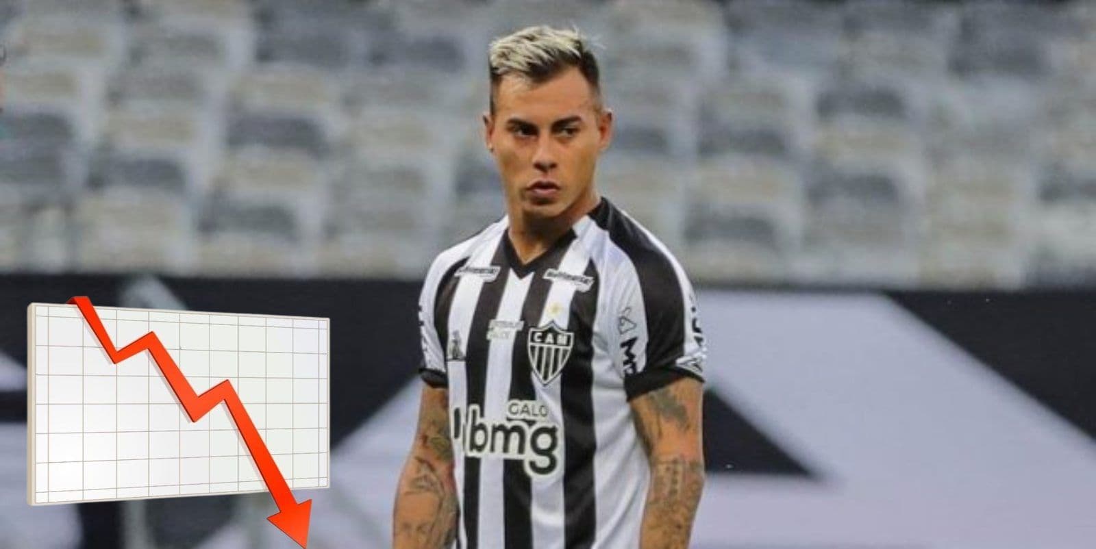 El delantero del Atlético Mineiro pasa por un complicado momento.