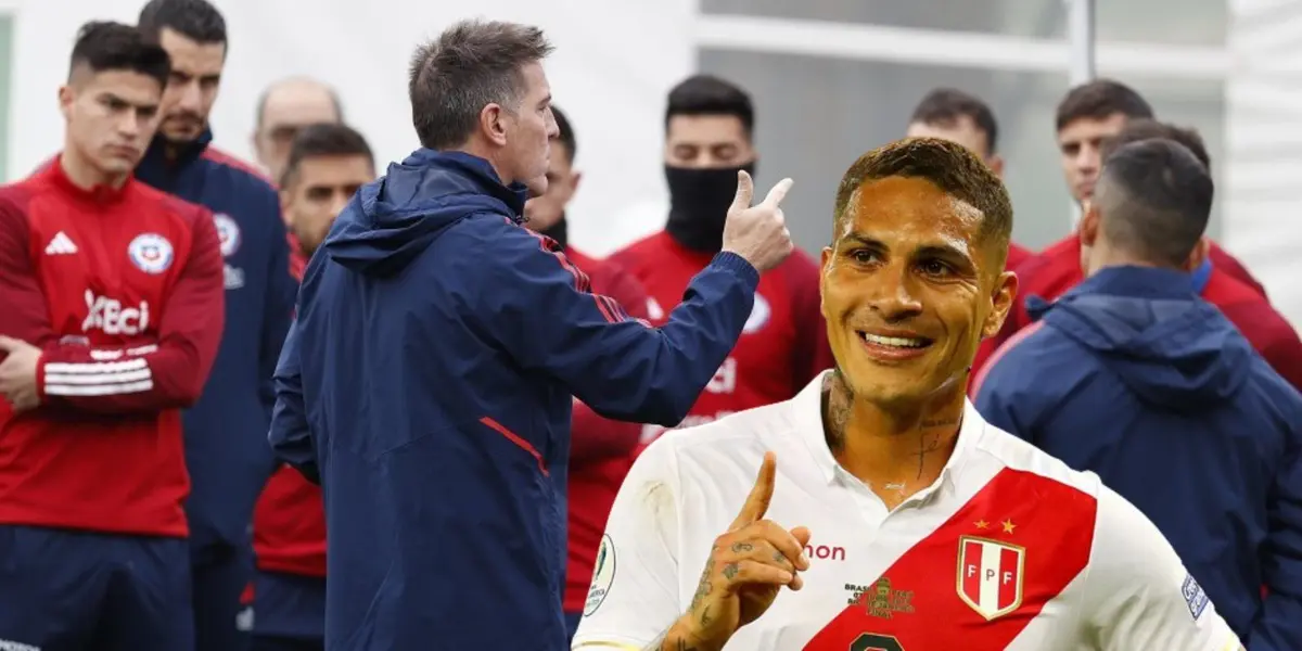 El entrenador de la selección chilena comentó el marcaje al peruano.