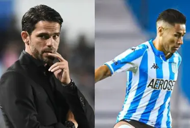 El entrenador de Racing comentó la posibilidad de que el Torta llegue a los albos, con una declaración muy llamativa.