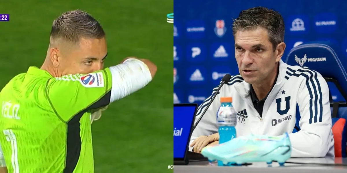 El entrenador de Universidad de Chile no ocultó su distancia con el jugador.