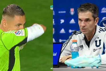 El entrenador de Universidad de Chile no ocultó su distancia con el jugador.