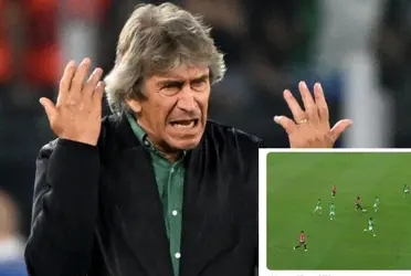 El entrenador del Betis habló del árbitro luego de la derrota.