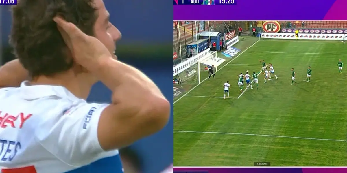 El jugador hizo el primer gol de la UC, sin embargo, lo anularon.