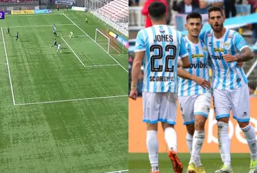 El jugador no convirtió el primer gol, sin embargo, celebró el tanto de esta forma.