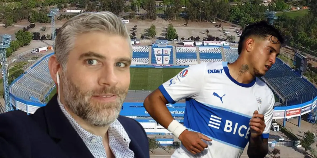 El periodista y el plantel de la UC, viajaron en el mismo avión desde Coquimbo.