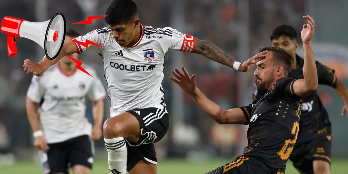 Esteban Pavez con la camiseta de Colo Colo.