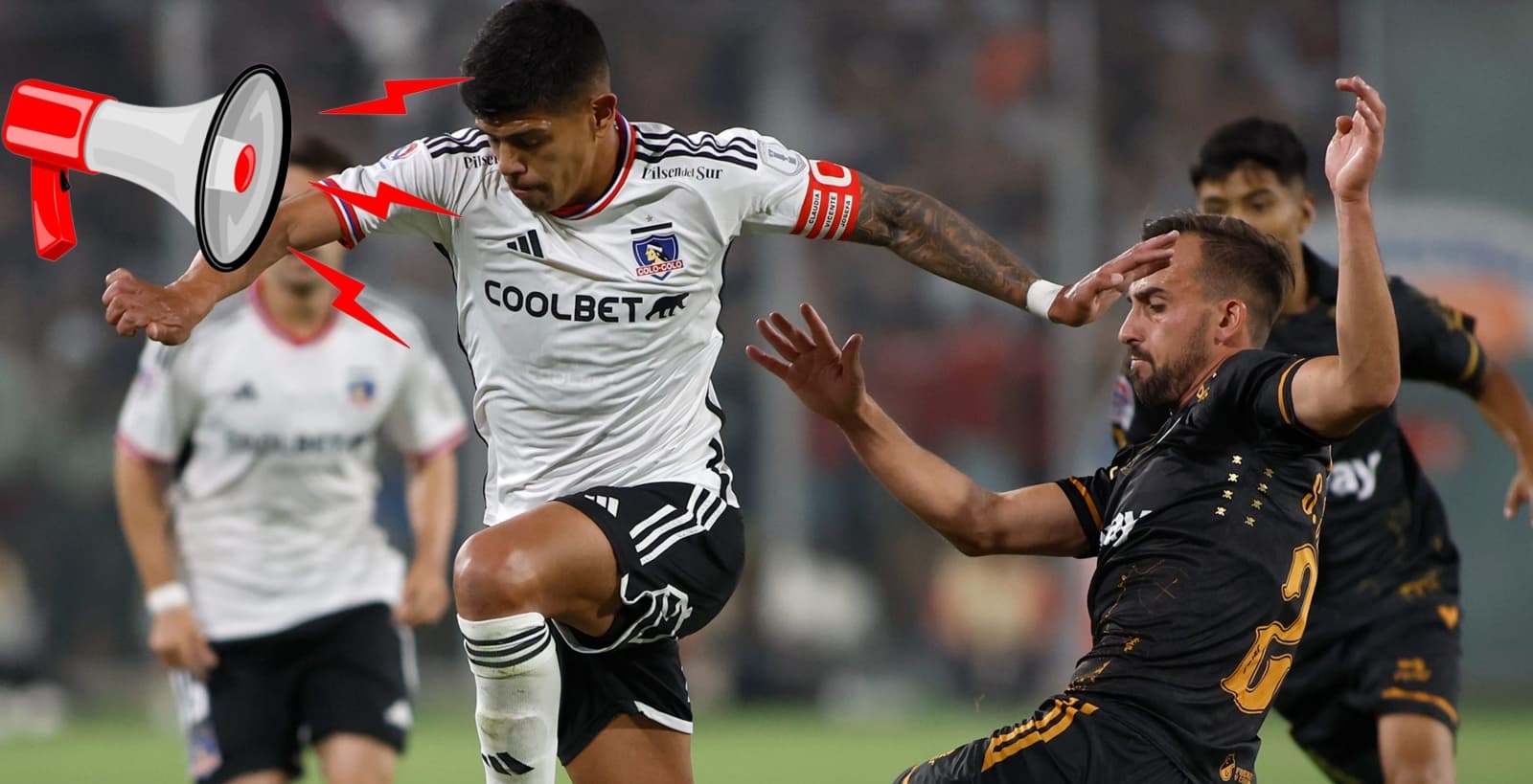 Esteban Pavez con la camiseta de Colo Colo.