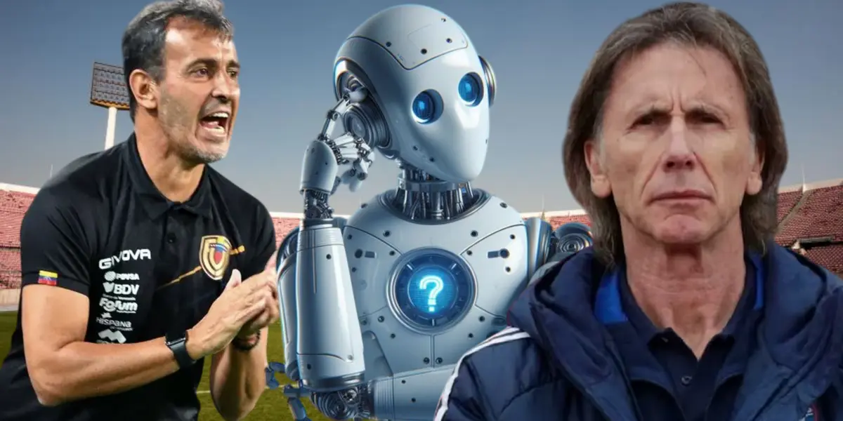 Fernando Batista y Ricardo Gareca (Foto tomada de: Monumentos/Chile/RPC/Xataka)