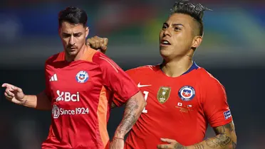 Fernando Zampedri y Eduardo Vargas (Foto tomada de: CONMEBOL/La Roja)