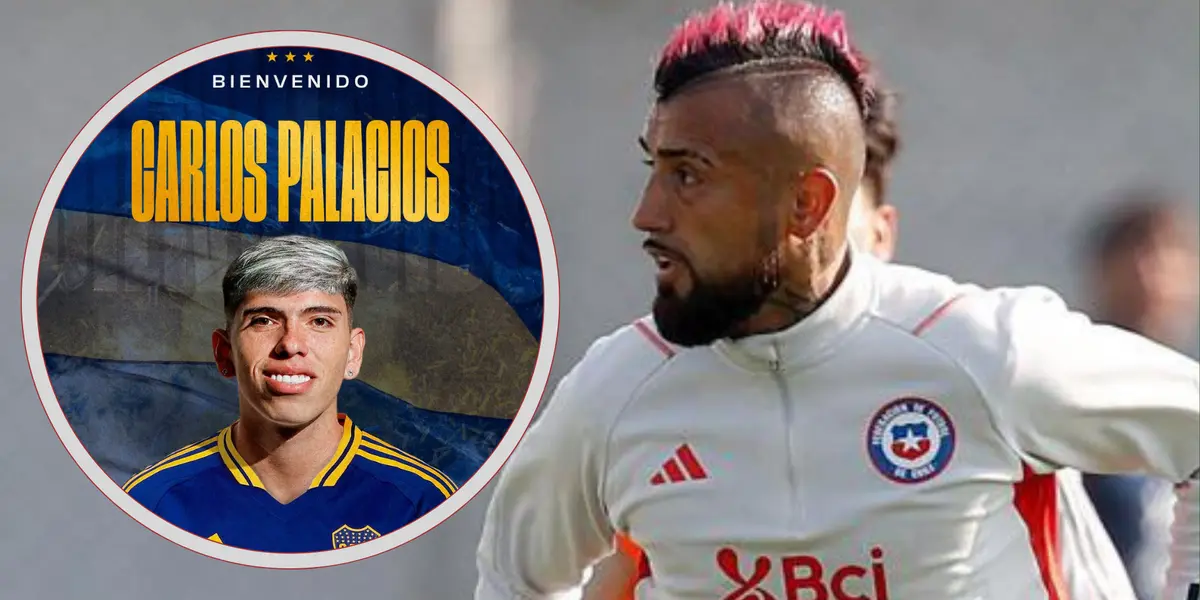 Foto: redes sociales de Boca Juniors y Arturo Vidal.
